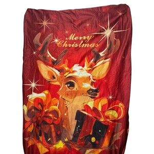 Christmas Dining Chair Covers Stretch Christmas Decor Rudolph Reindeer Set Of 4